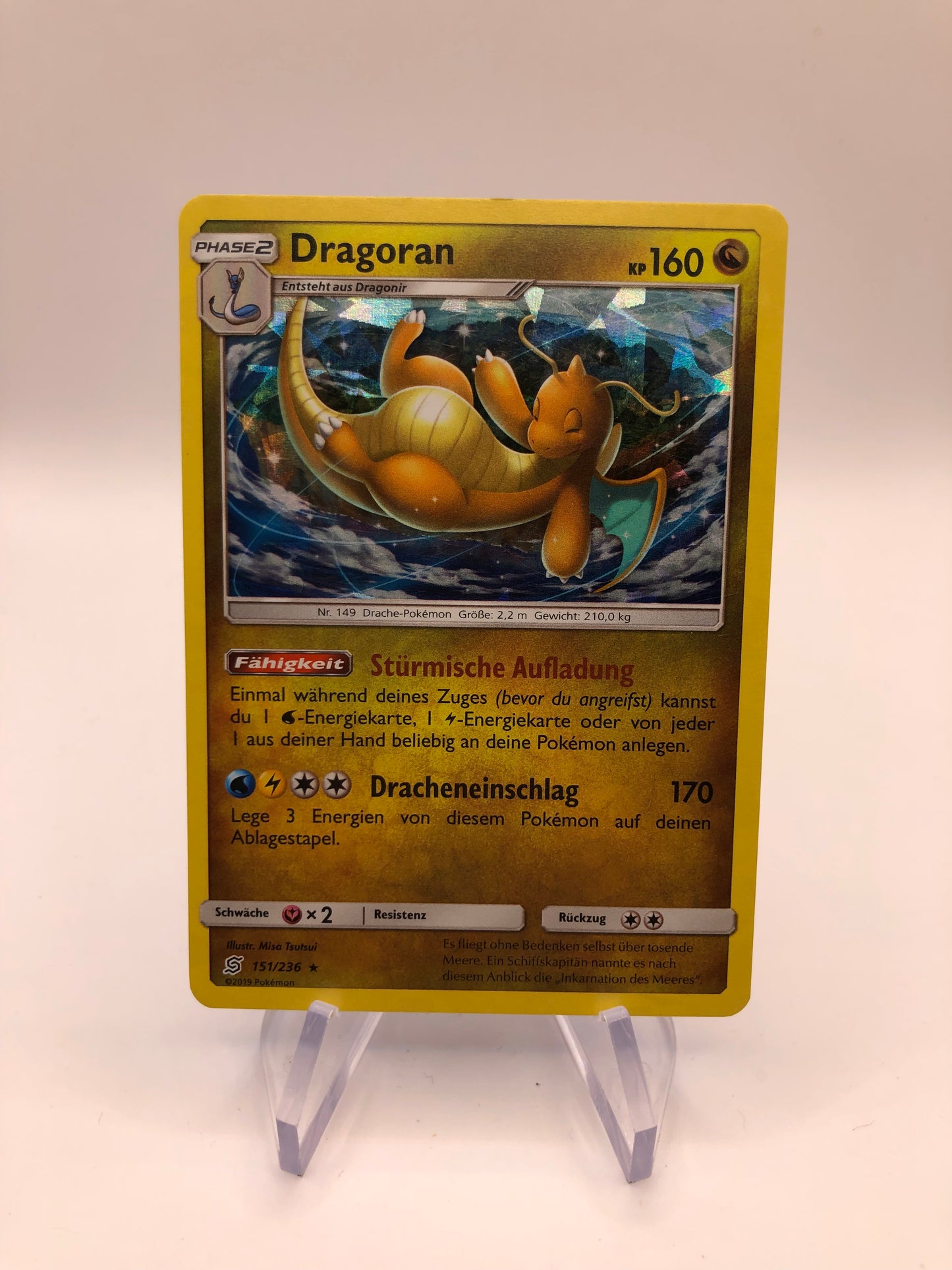 Pokemon Karte Holo Dragoran 151/236 Deutsch