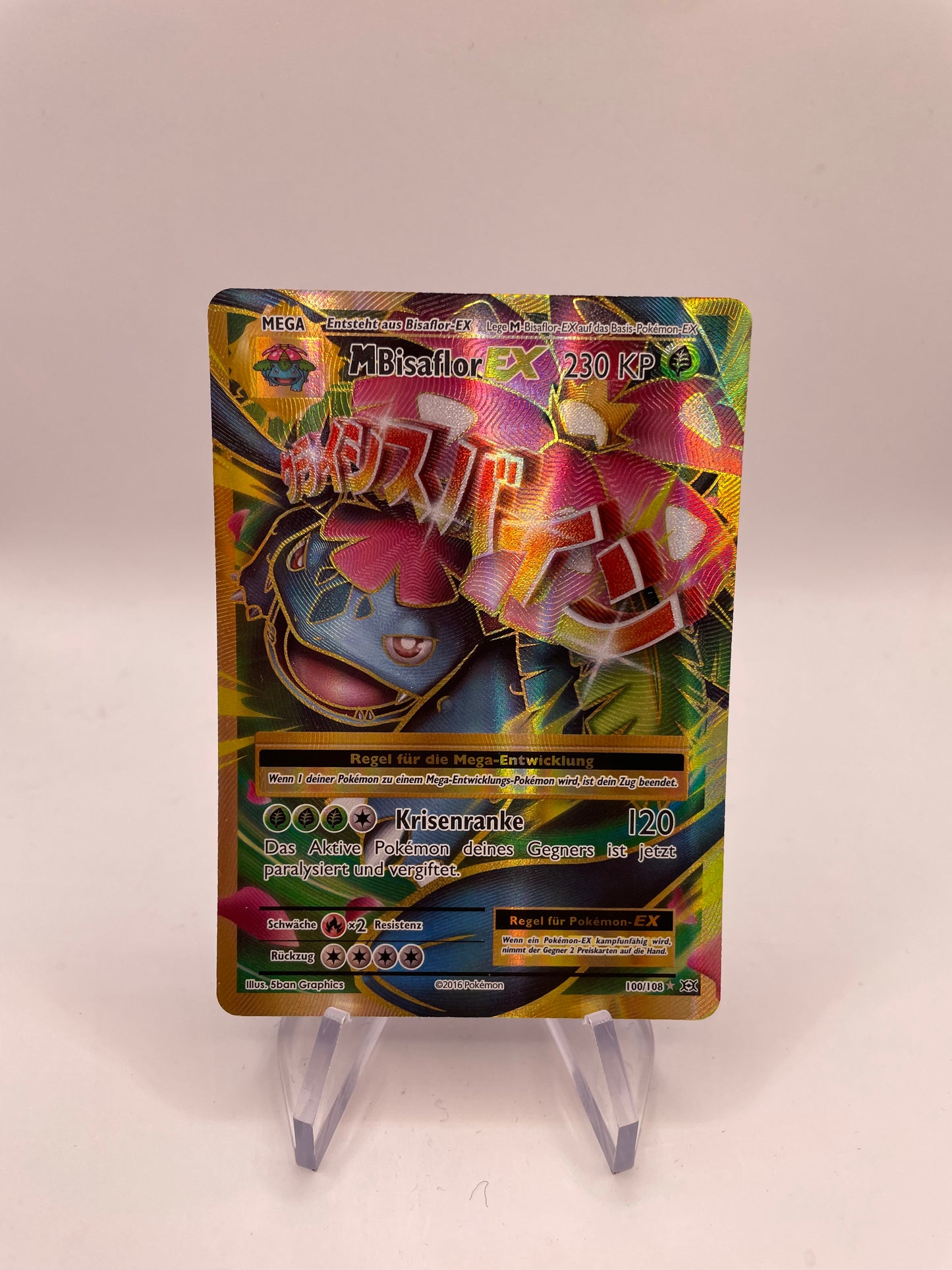 Pokemon Karte EX Mega Bisaflor 100/108 Deutsch