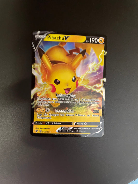 Pokémon Karte V Pikachu 43/185 Deutsch