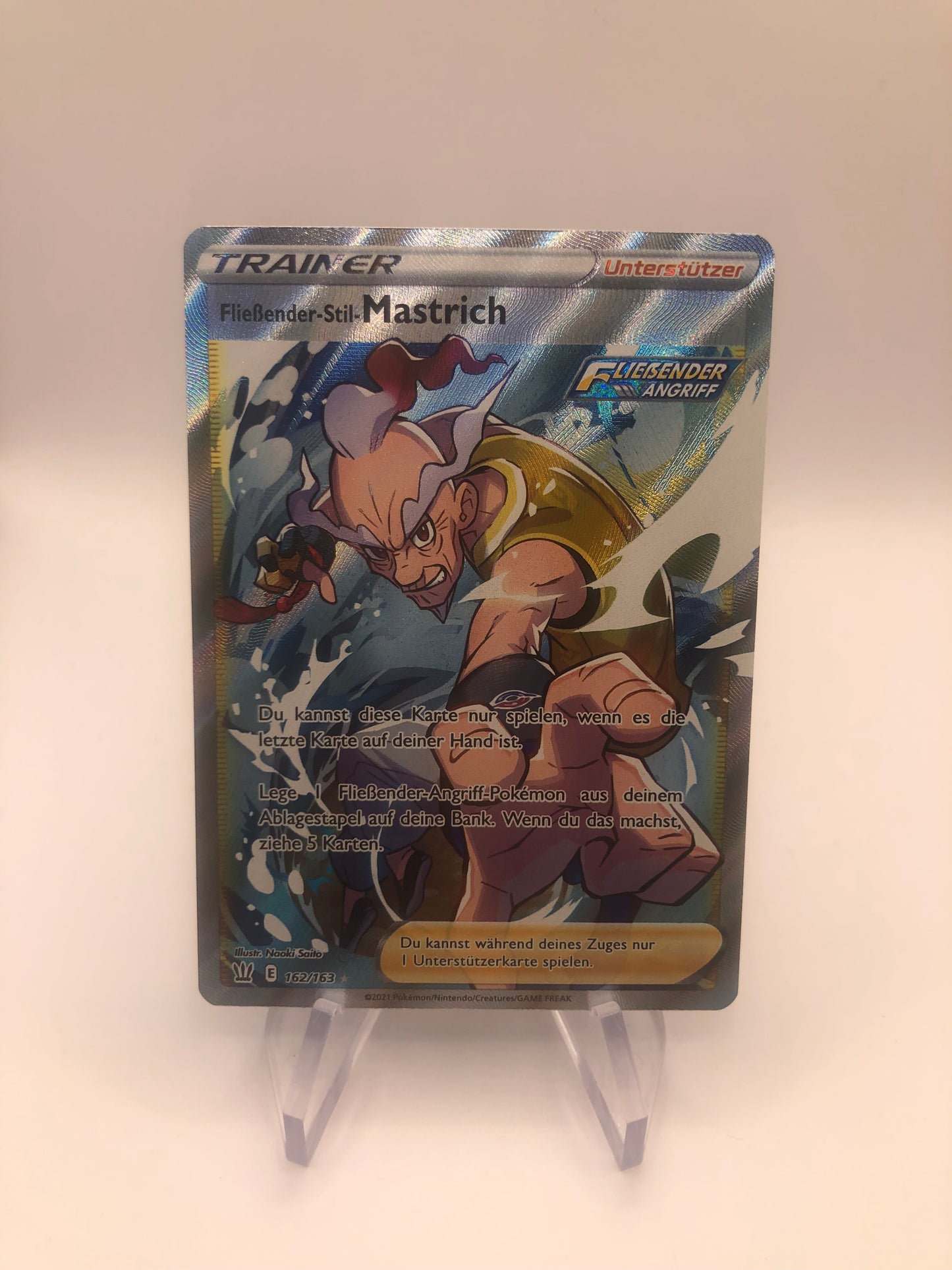 Pokemon Karte Trainer Mastrich 162/163 Deutsch