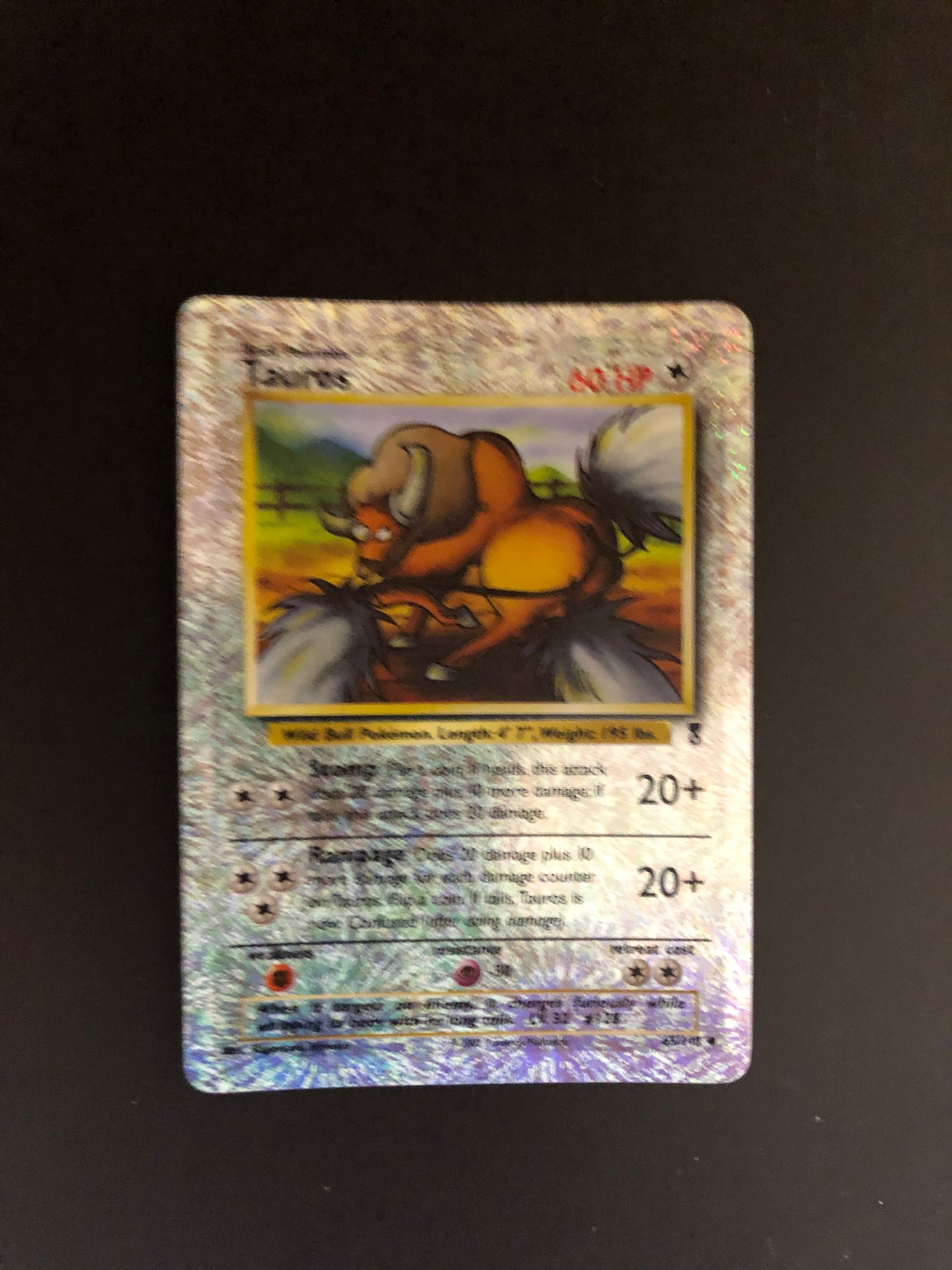 Pokemon Karte Revers Tauros 65/110 Englisch