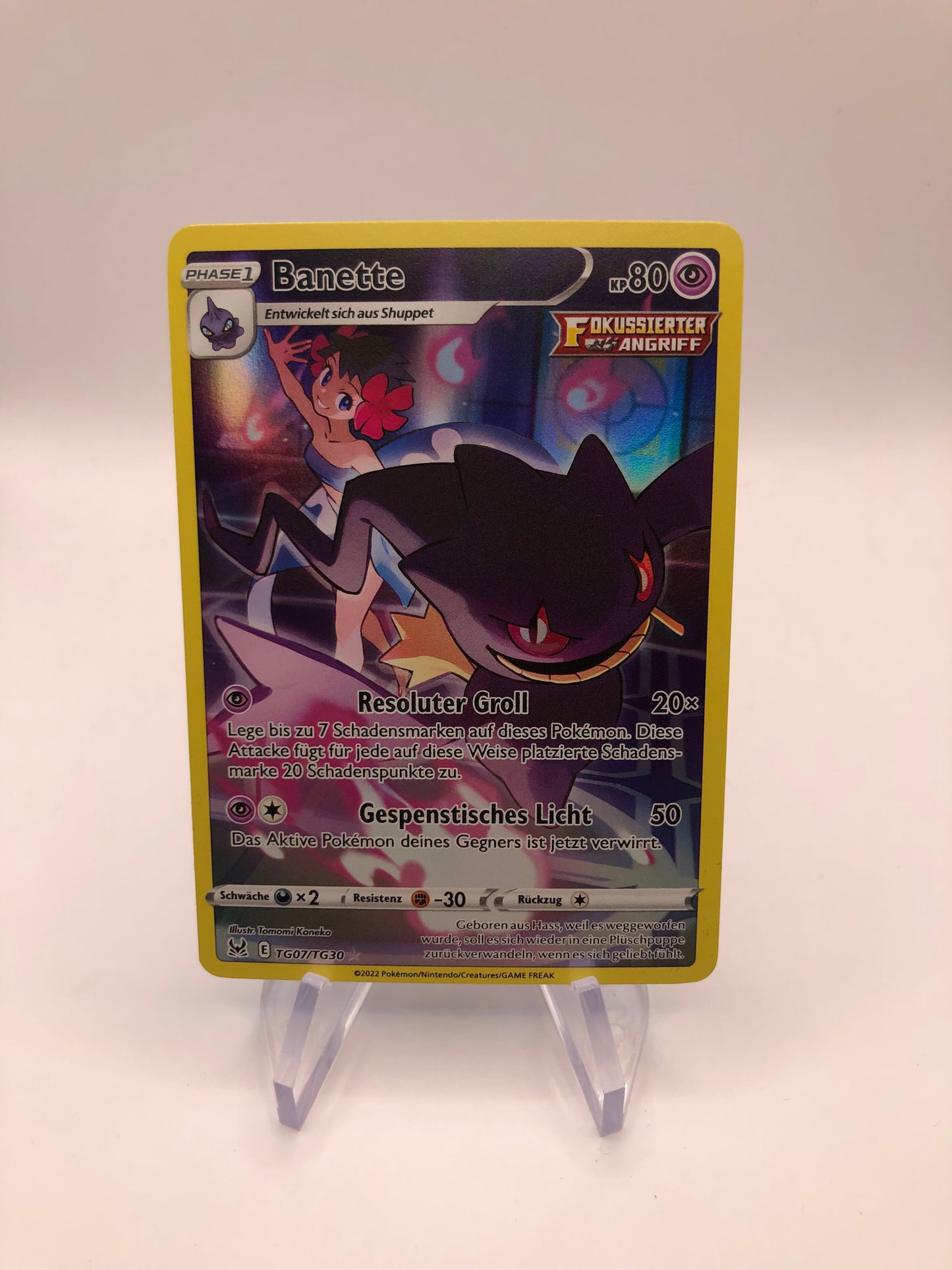 Pokemon Karte Art-Rare Banette TG07/TG30 Deutsch