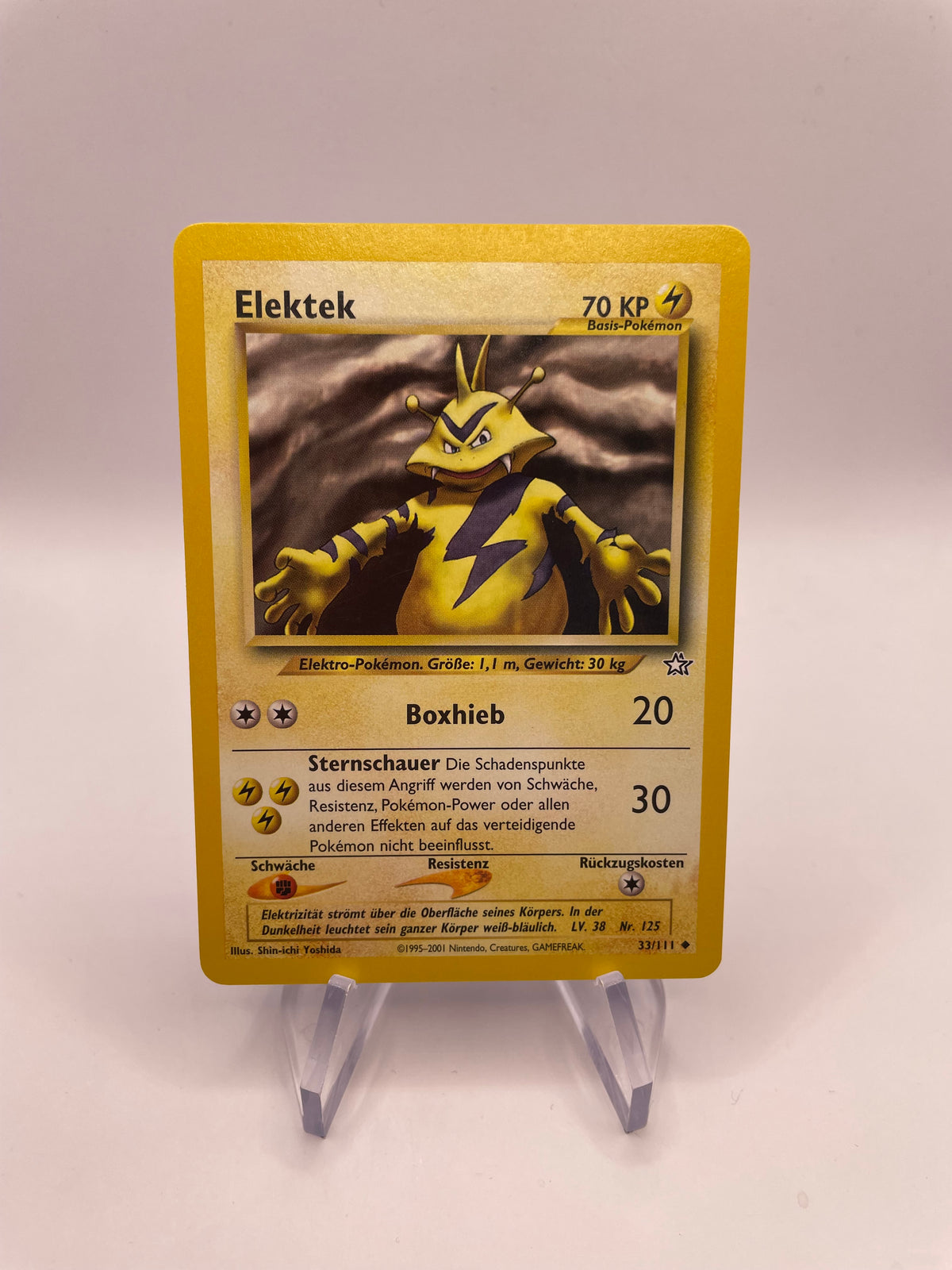 Pokemon Karte Elektek Neo Genesis 33/111 Deutsch
