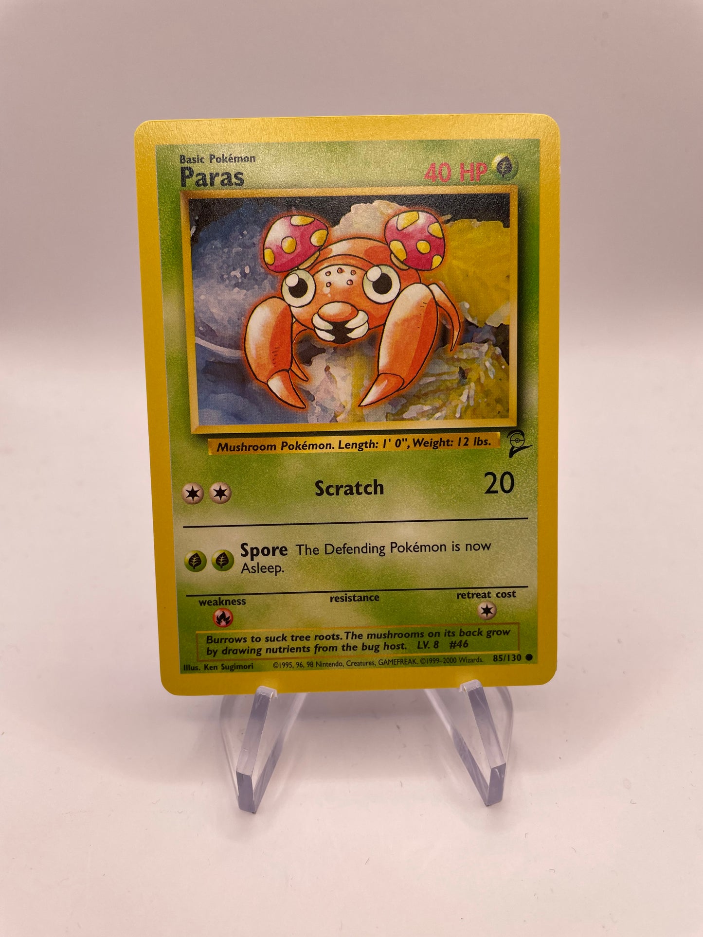 Pokemon Karte Base Set 2 Paras 85/130 Englisch