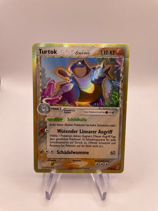Pokemon Karte Delta Species Turtok 2/100  Deutsch