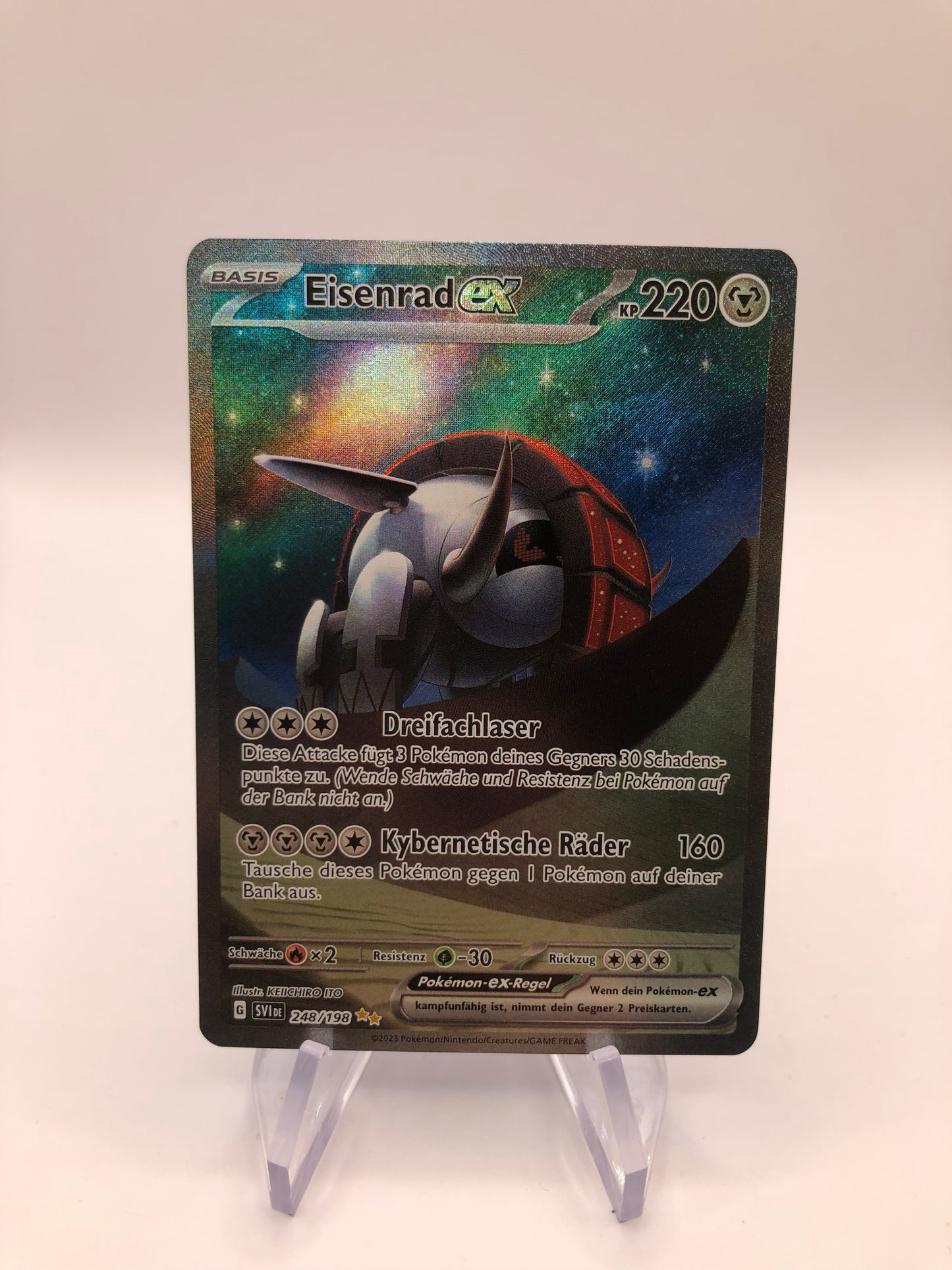 Pokemon Karte EX Eisenrad 248/198 Deutsch