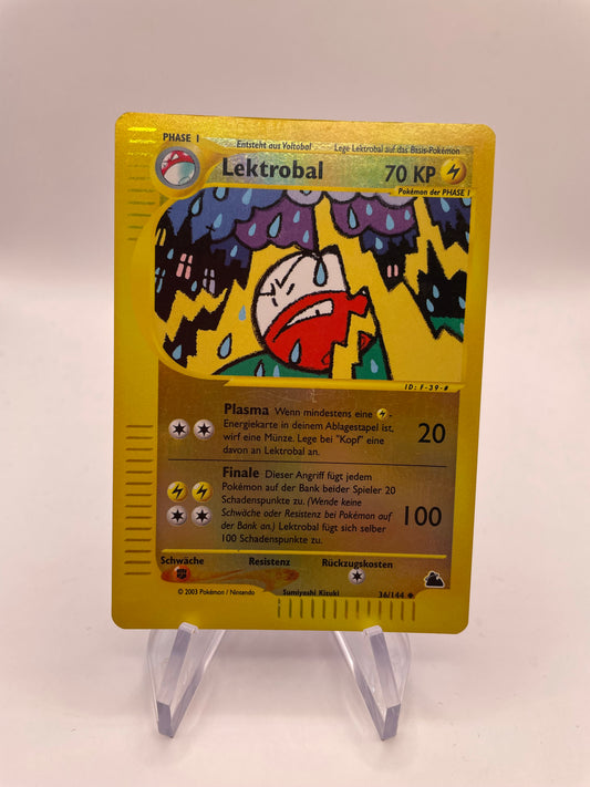 Pokemon Karte E Series Revers Lektrobal 36/144 Deutsch