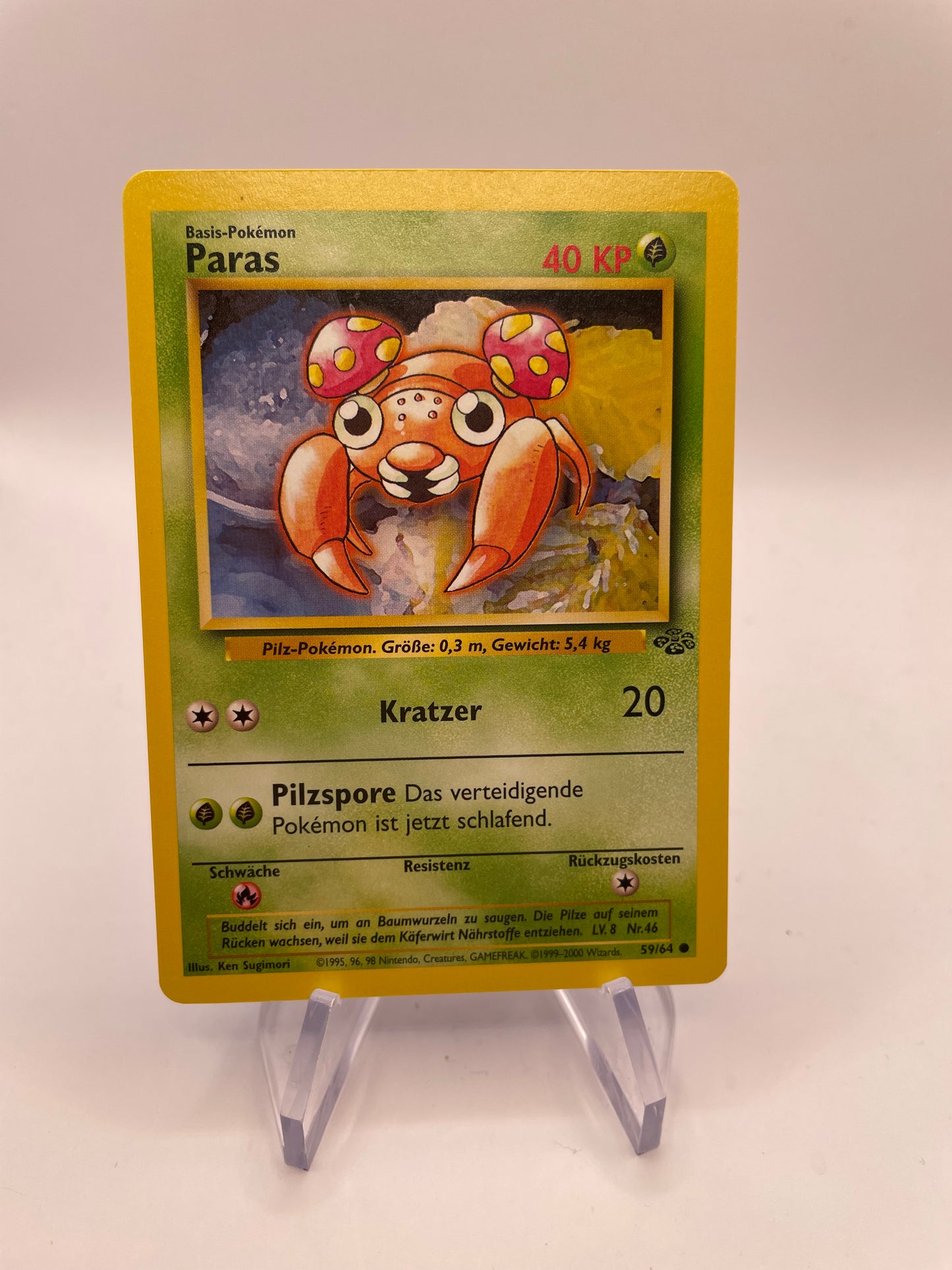 Pokemon Karte Paras 59/64 Jungel deutsch