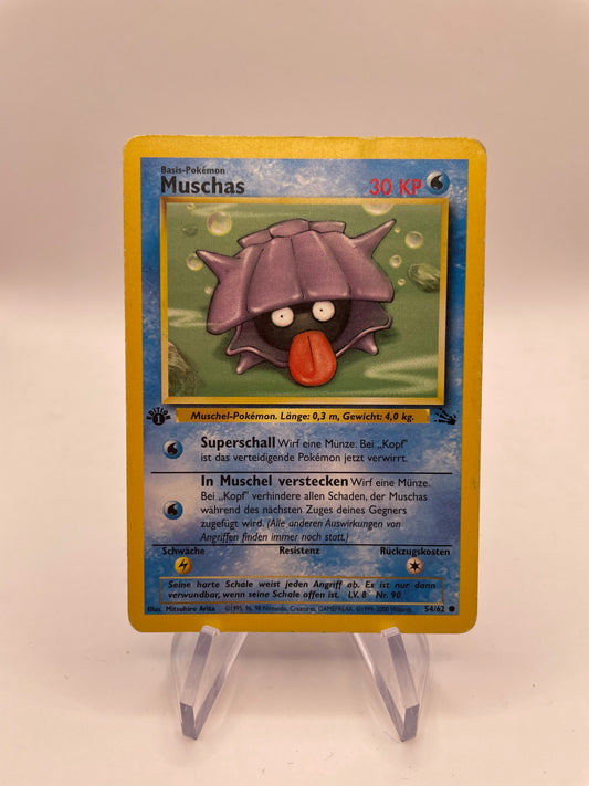 Pokemon Karte Fossil Muchas 54/62 Deutsch