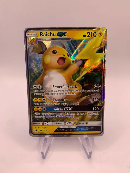 Pokémon Karte GX Raichu 29/73 englisch