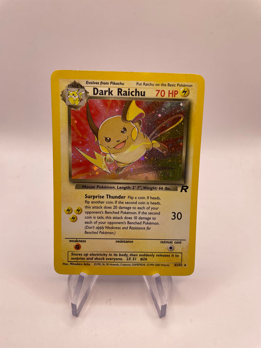 Pokemon Karte Holo Dunkles Raichu 83/82 Deutsch