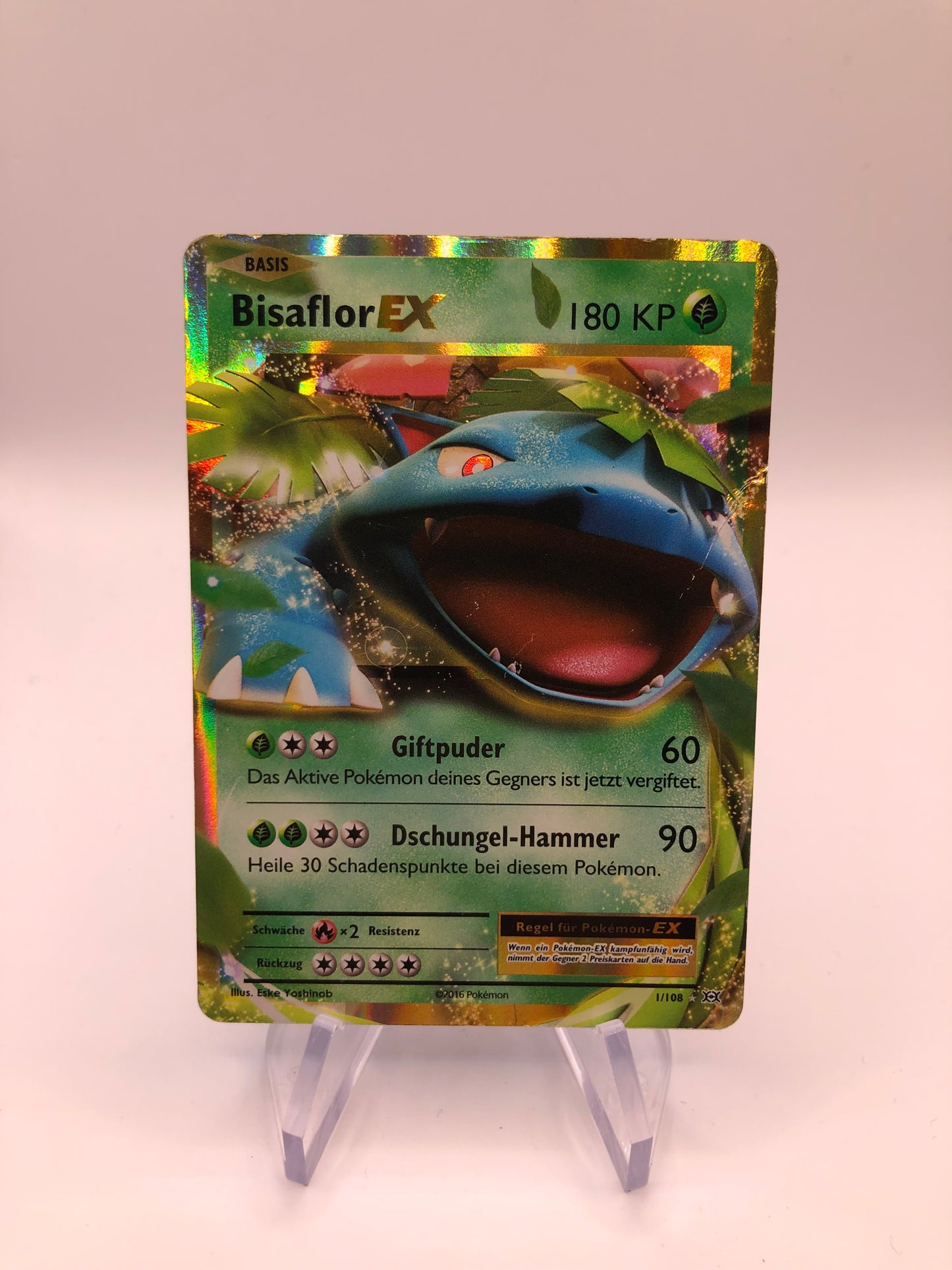 Pokemon Karte EX Bisaflor 1/108 Deutsch