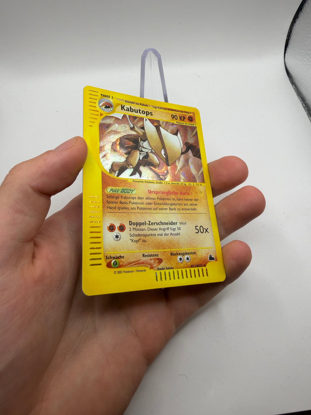 Pokemon Karte E-Serie Holo Kabutops H13/H32 Deutsch