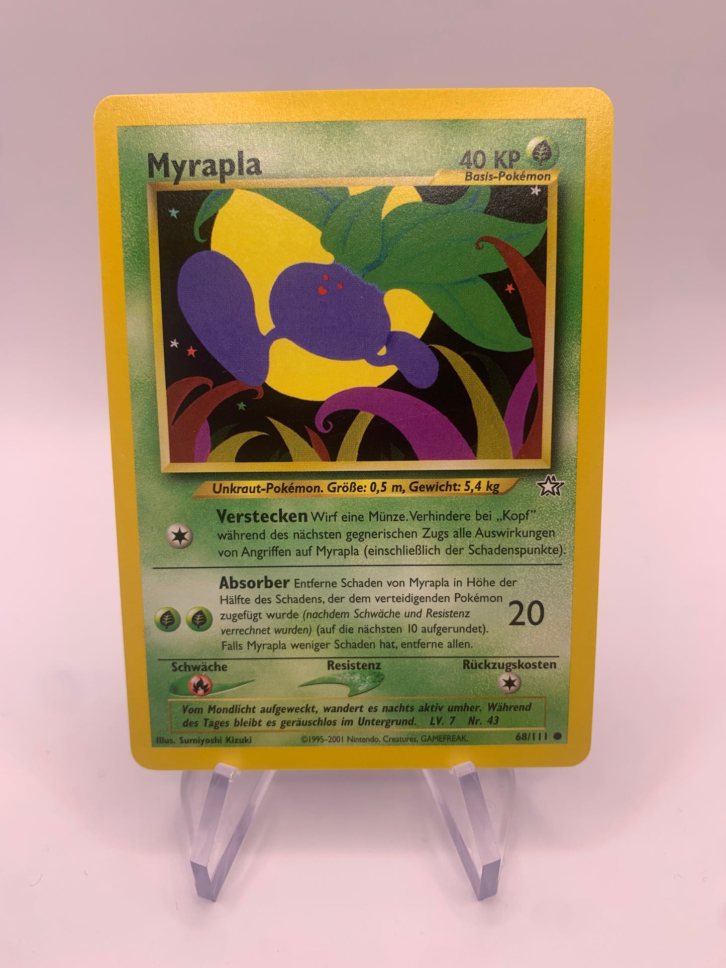 Pokemon Karte Myrapla 68/111 Neo Genesis Deutsch