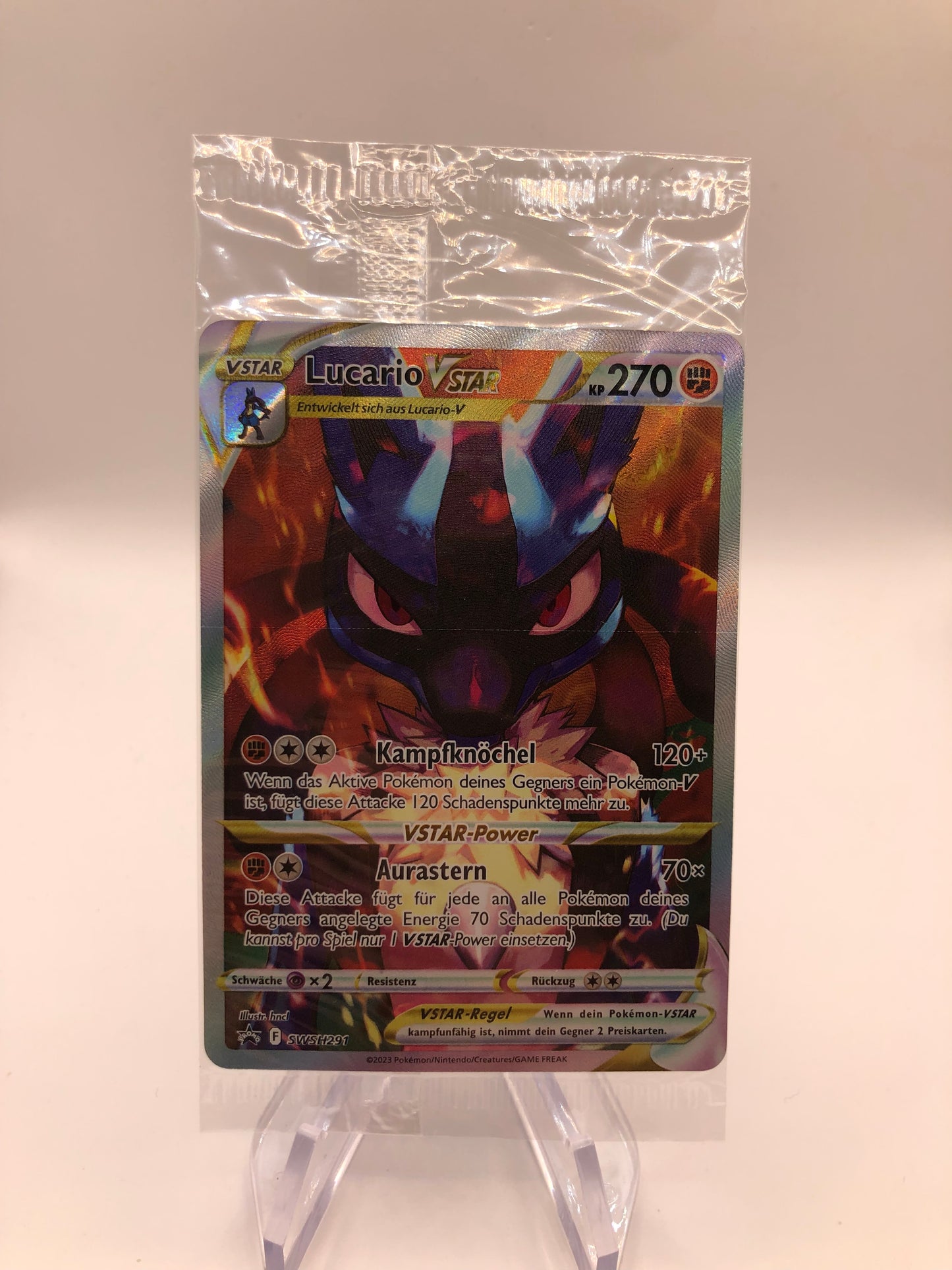 Pokemon Karte OVP Vstar Promo Lucario SWSH291 Deutsch