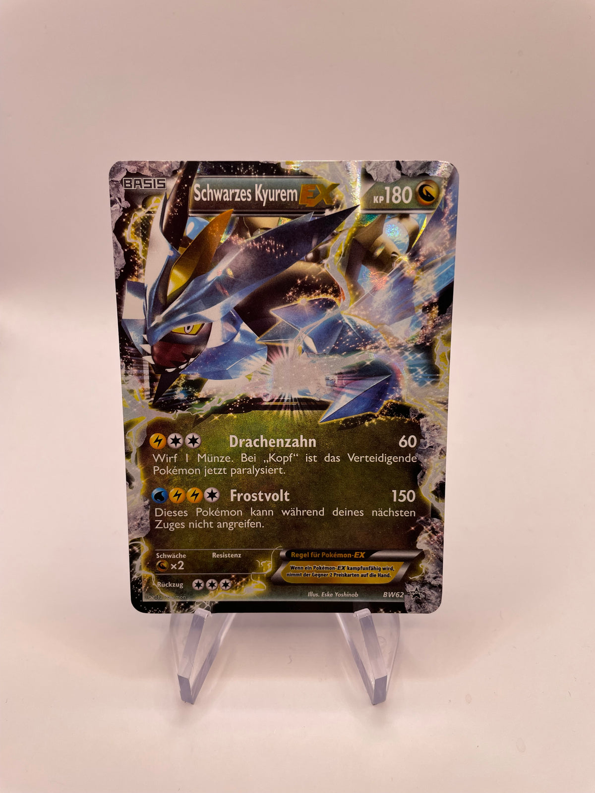Pokemon Karte EX Schwarzes Kyurem BW62 Deutsch