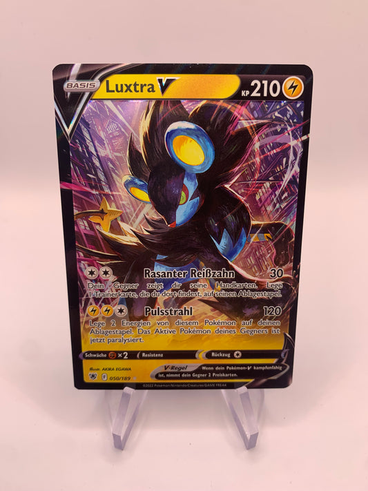 Pokemon Karte V Luxtra 50/189 Deutsch