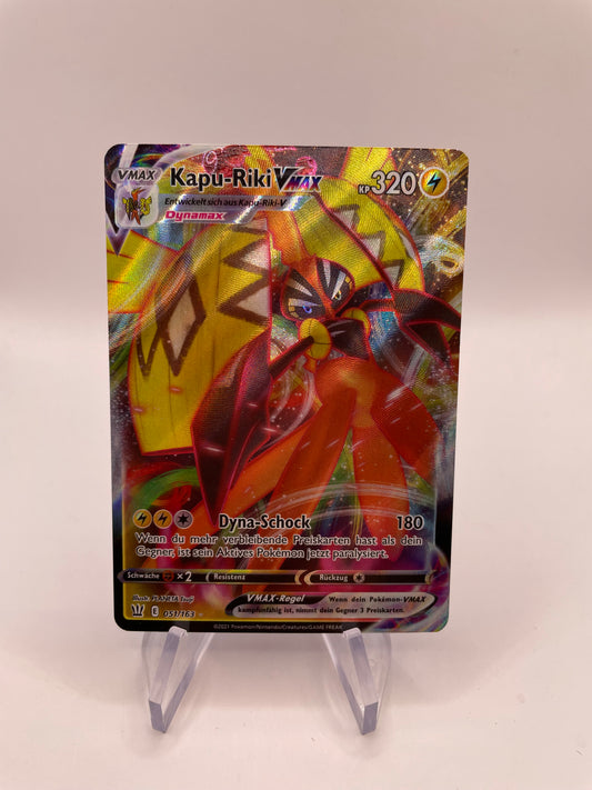Pokémon Karte VMax Kapu-Riki 51/163 Deutsch