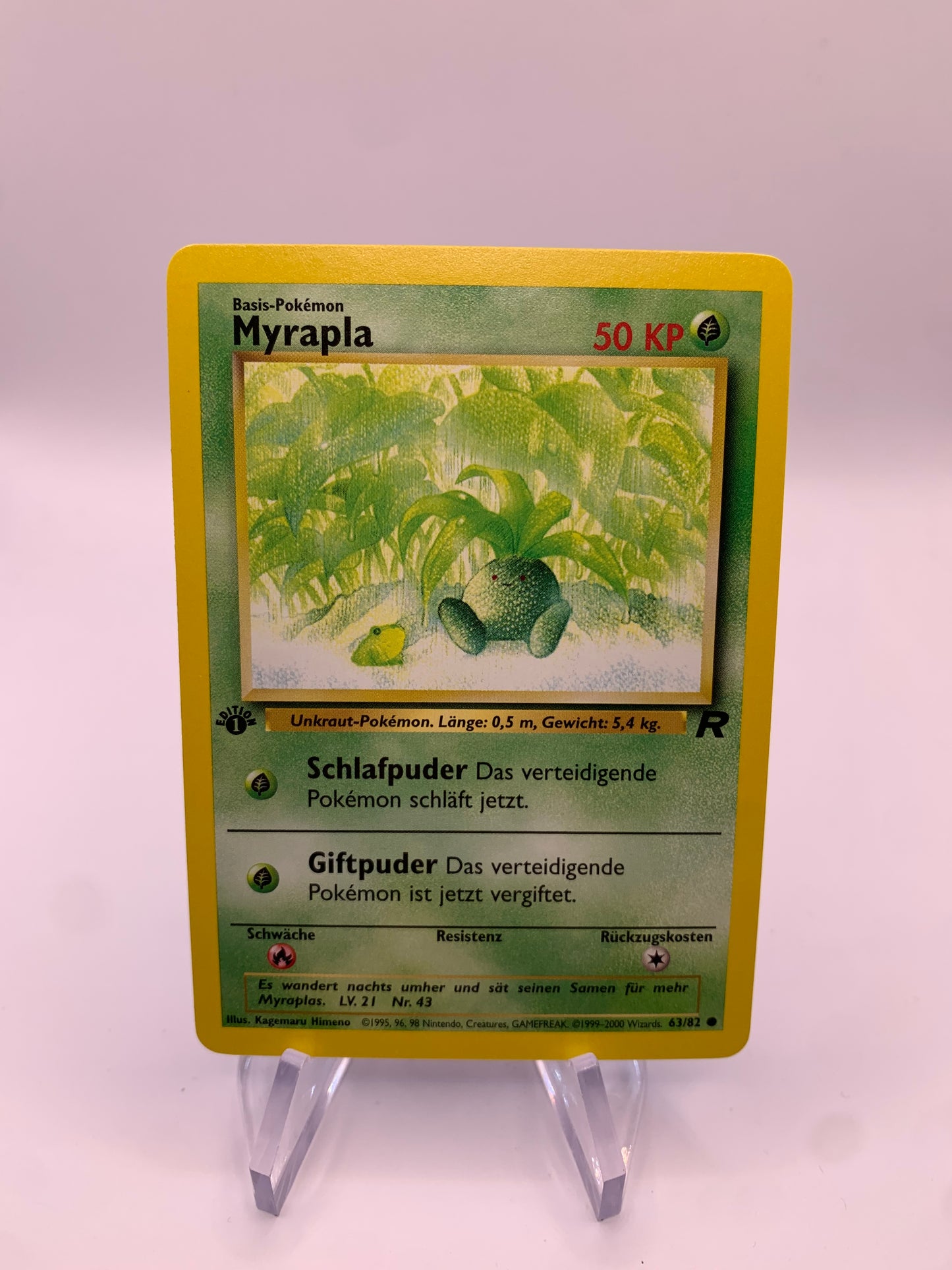 Pokemon Karte Rocket 1.Edition Myrapla 63/82 Deutsch