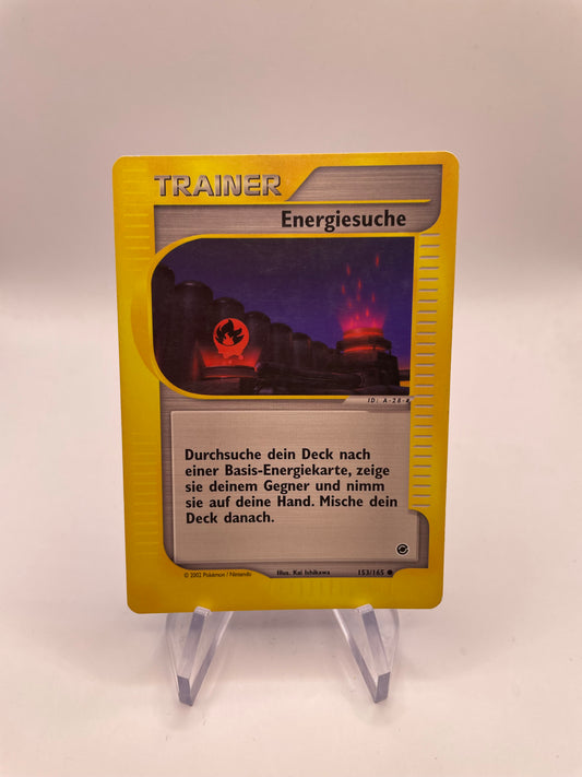 Pokemon Karte e-Series Trainer Energiesuche 153/165 Deutsch