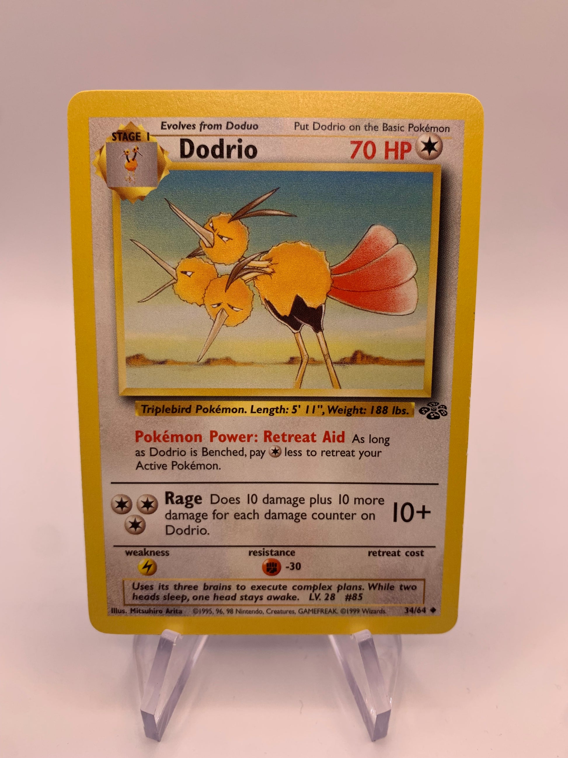 Pokemon card Dodrio 34/64 Jungle English SHPNPokestore Pokemon card Dodrio 34/64 Jungle English SHPNPokestore