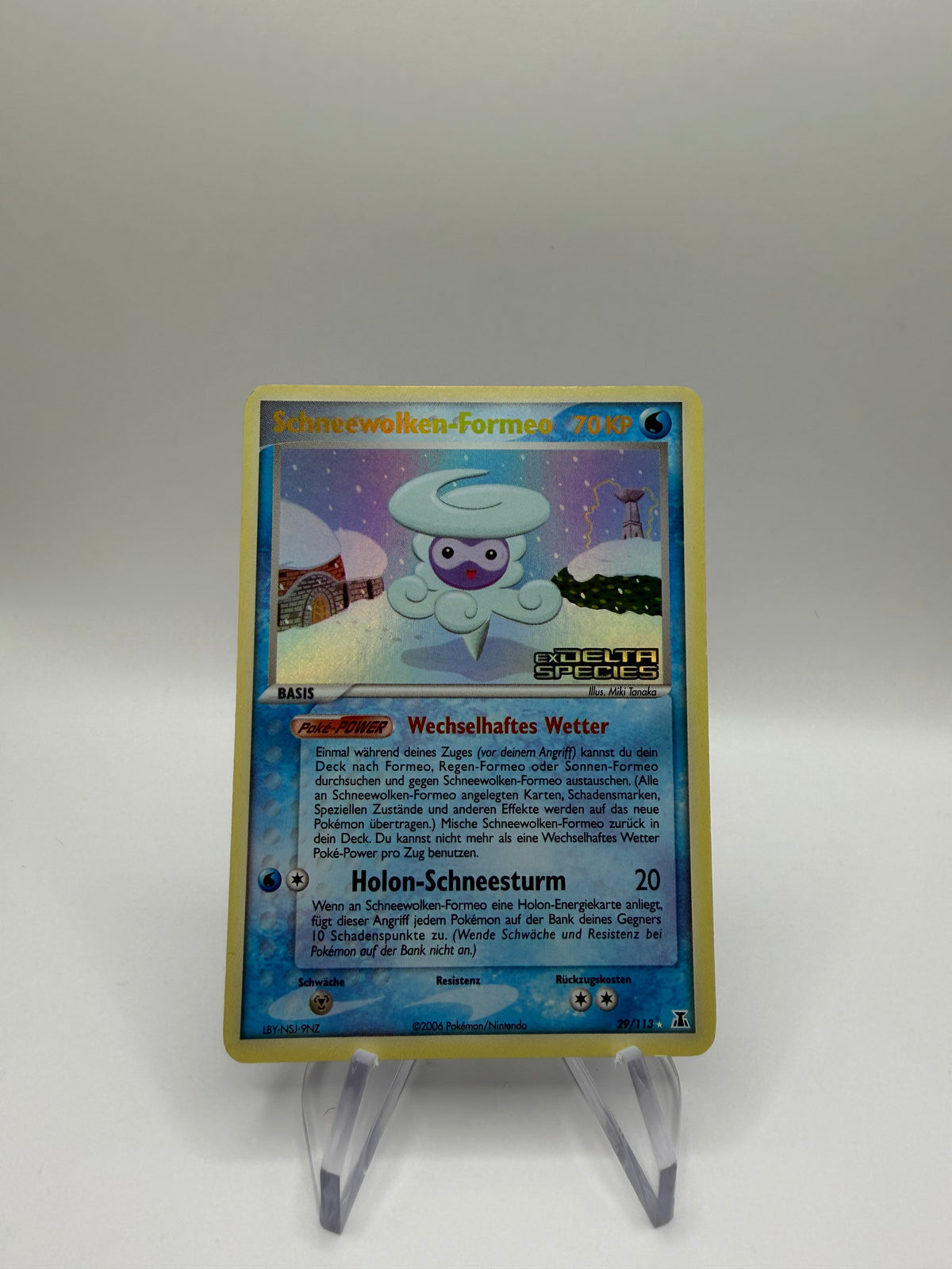 Pokemon Karte Stamp Schneewolken-Formeo 29/113 Deutsch