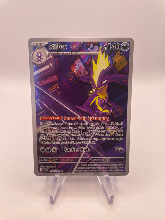 Pokemon Karte Art Rare Riffex 103/94 Deutsch