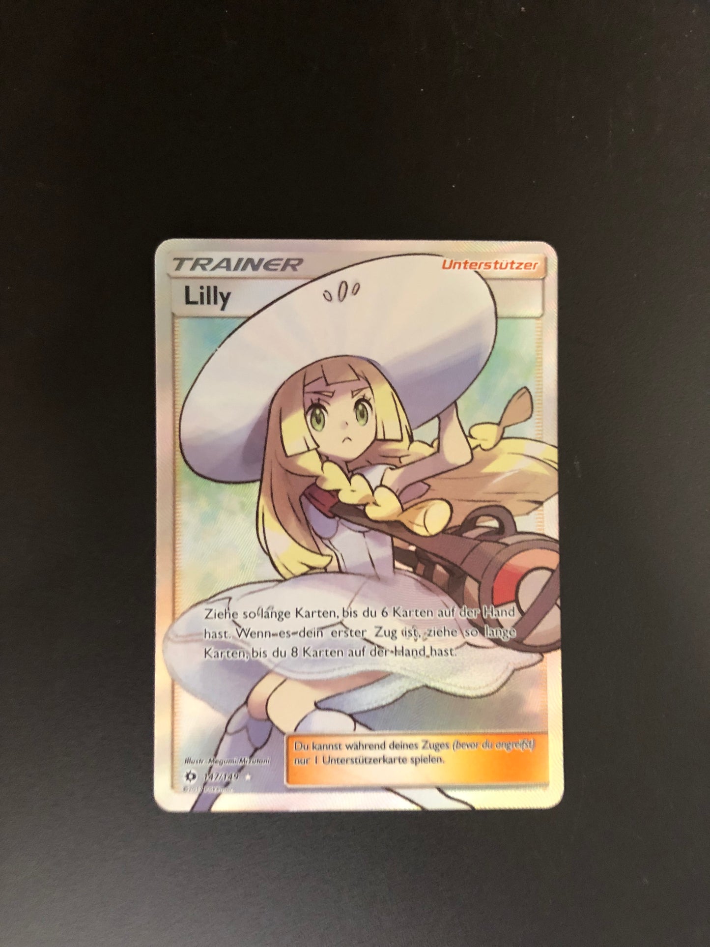 Pokemon Karte Trainer Lilly 147/149 Deutsch