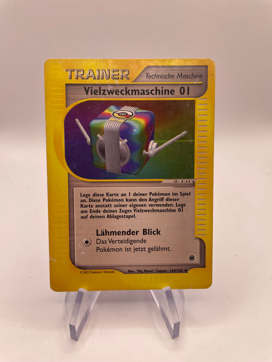 Pokemon Karte E-Series Trainer Vielzweckmaschine 01 144/165 Deutsch