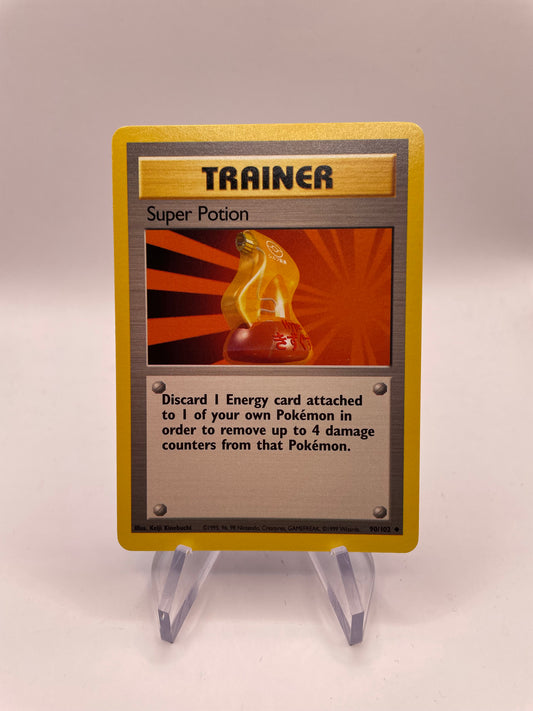 Pokemon Karte Base Set Trainer Super Potion 90/102 Englisch