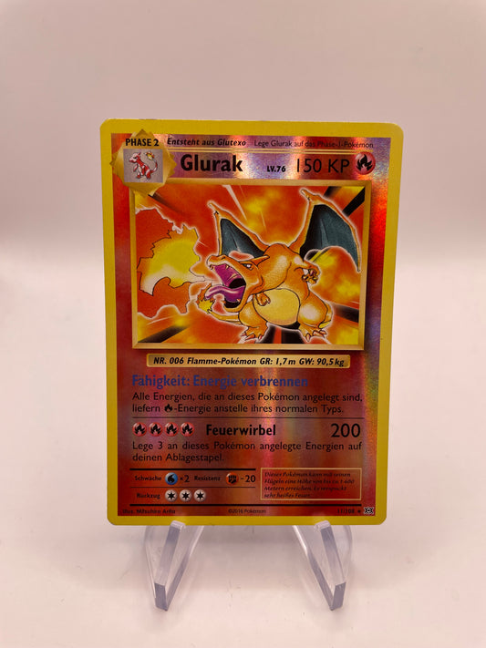 Pokemon Karte Revers Glurak 11/108 Deutsch