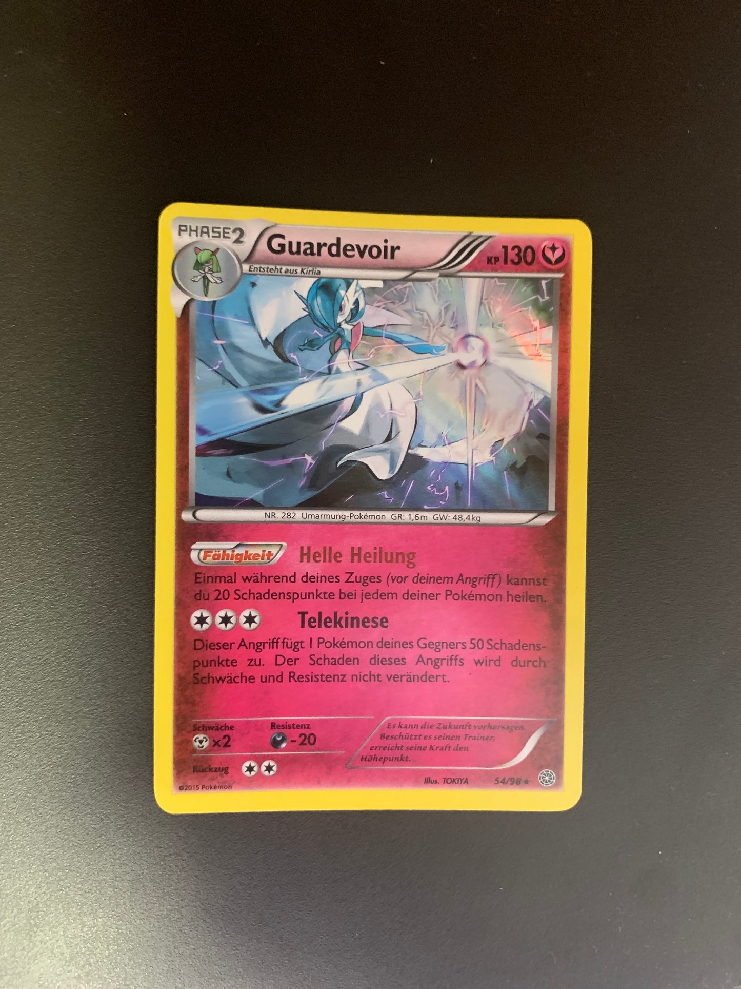 Pokemon Karte Holo Guardevoir 54/98 Deutsch