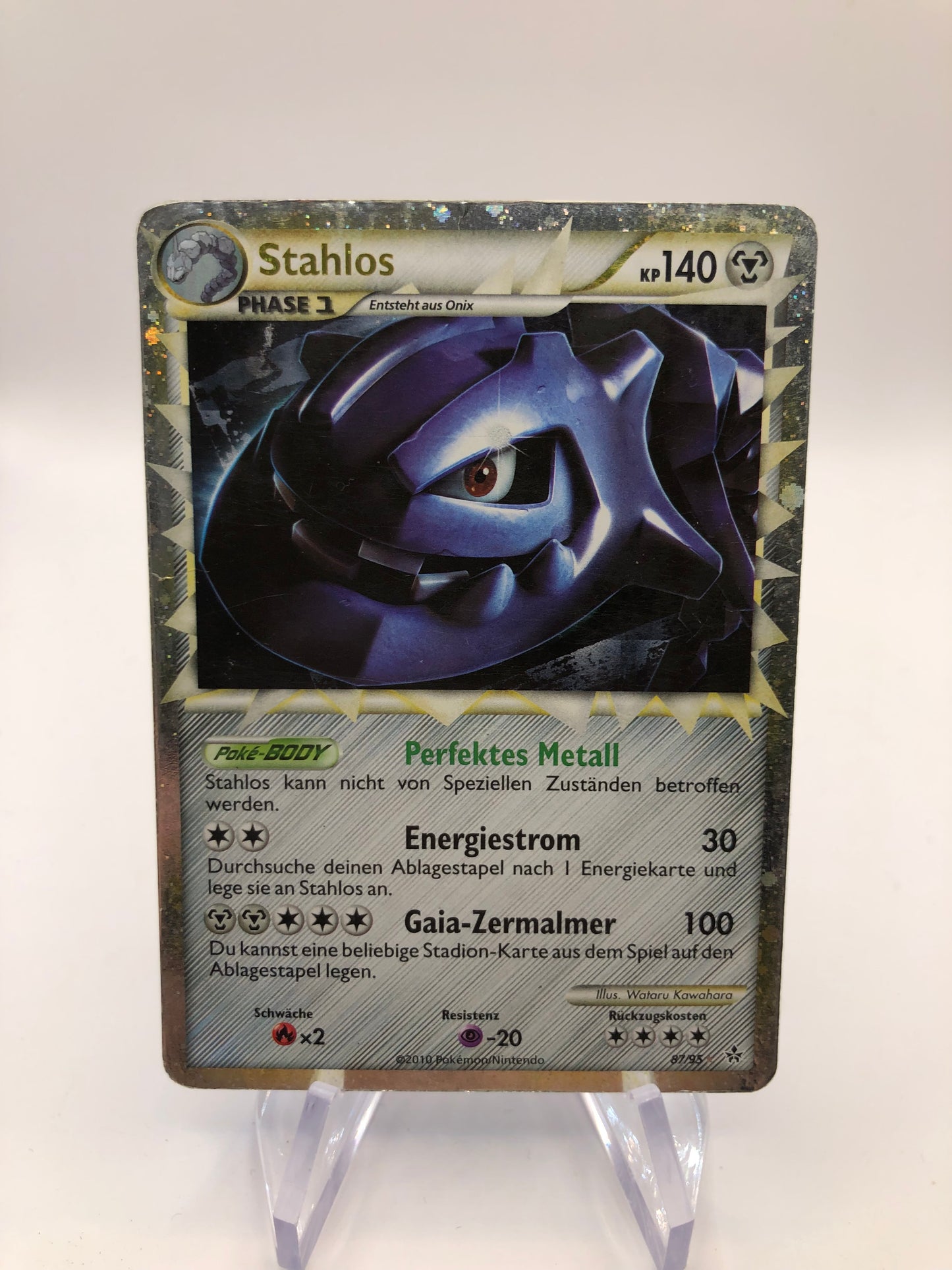 Pokemon Karte Holo Prime Stahlos 87/95 Deutsch
