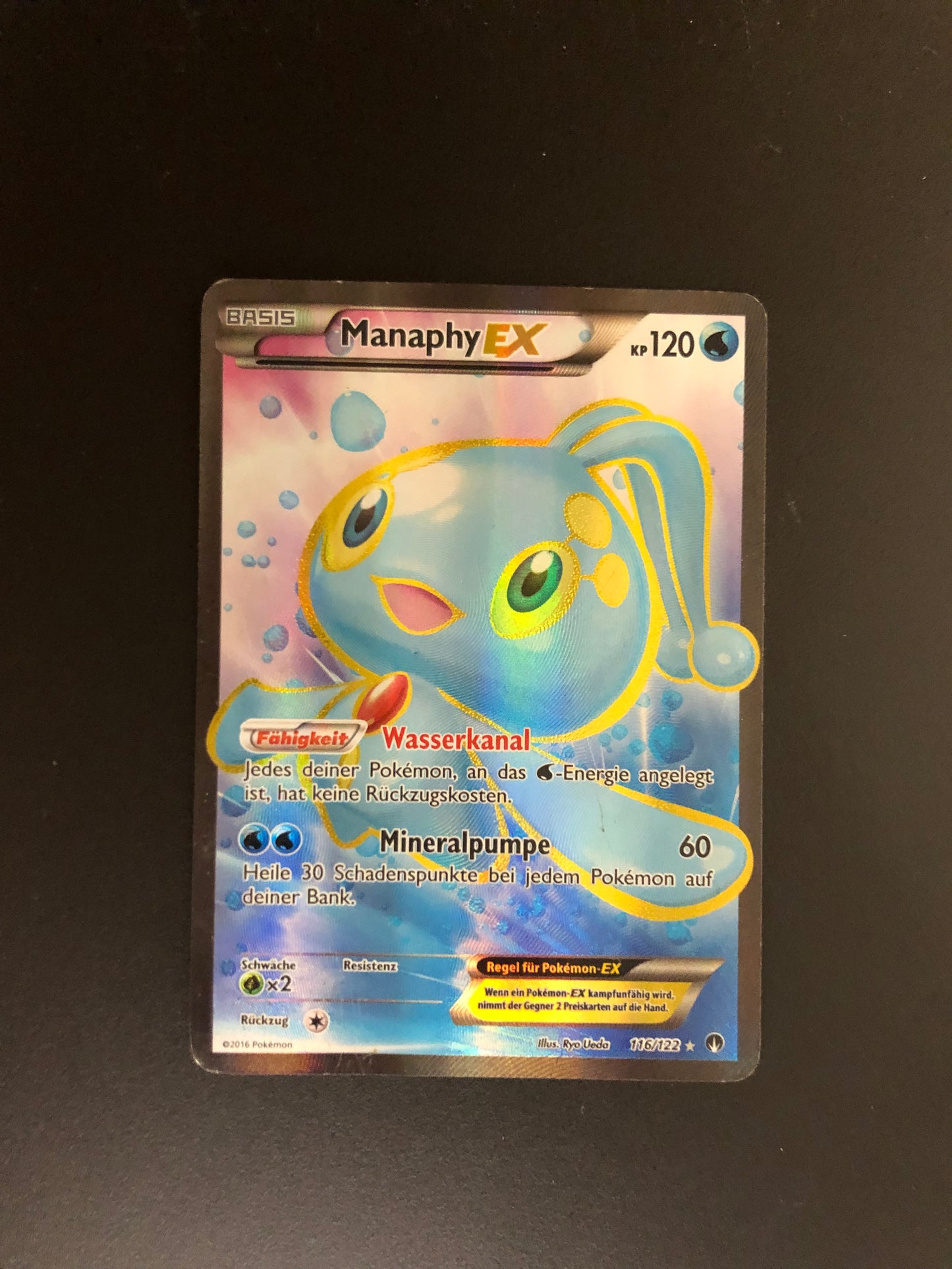 Pokemon Karte EX Manaphy 116/122 Deutsch