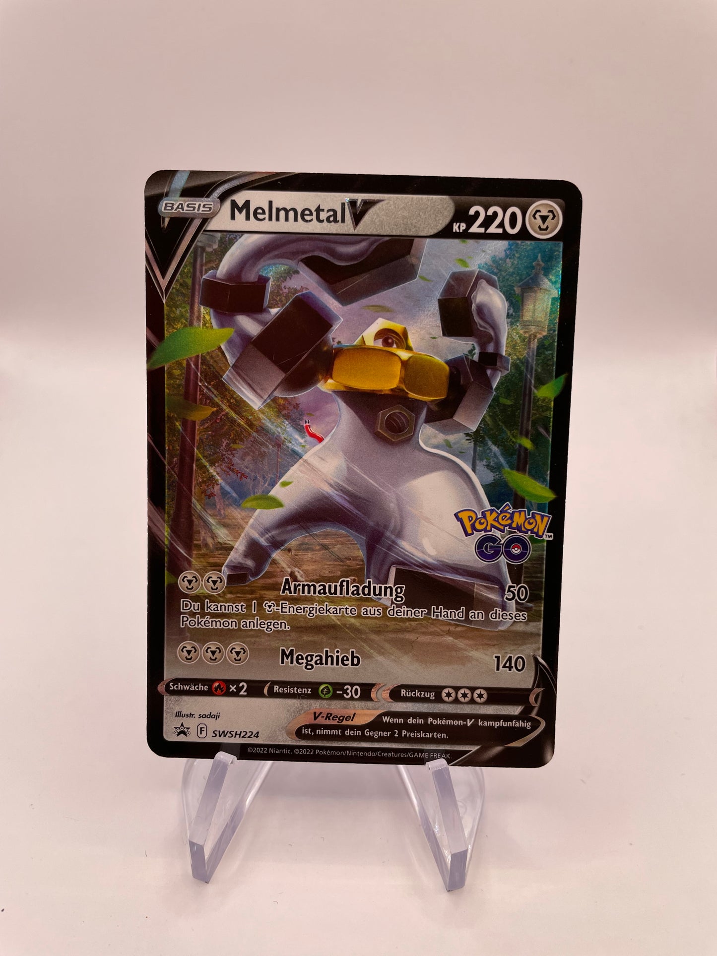 Pokémon Karte V Melmetal SWSH224 Deutsch