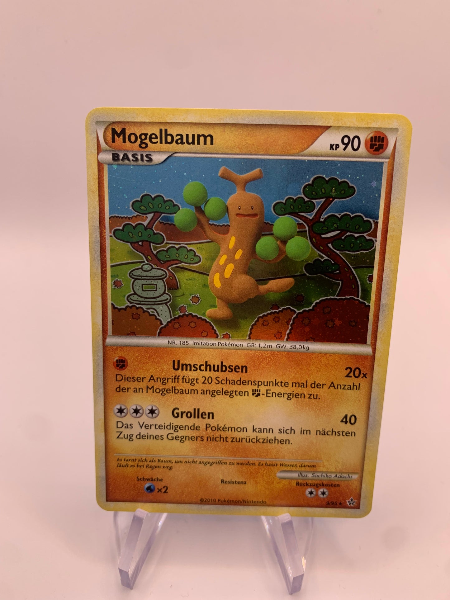 Pokemon Karte Holo Mogelbaum 9/95 Deutsch