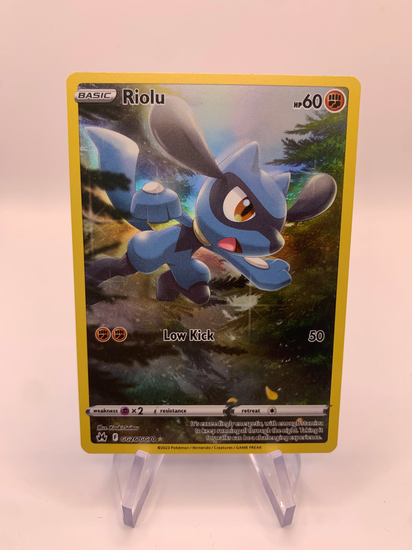 Pokemon Karte Art-Rare Riolu GG26/GG70 Englisch