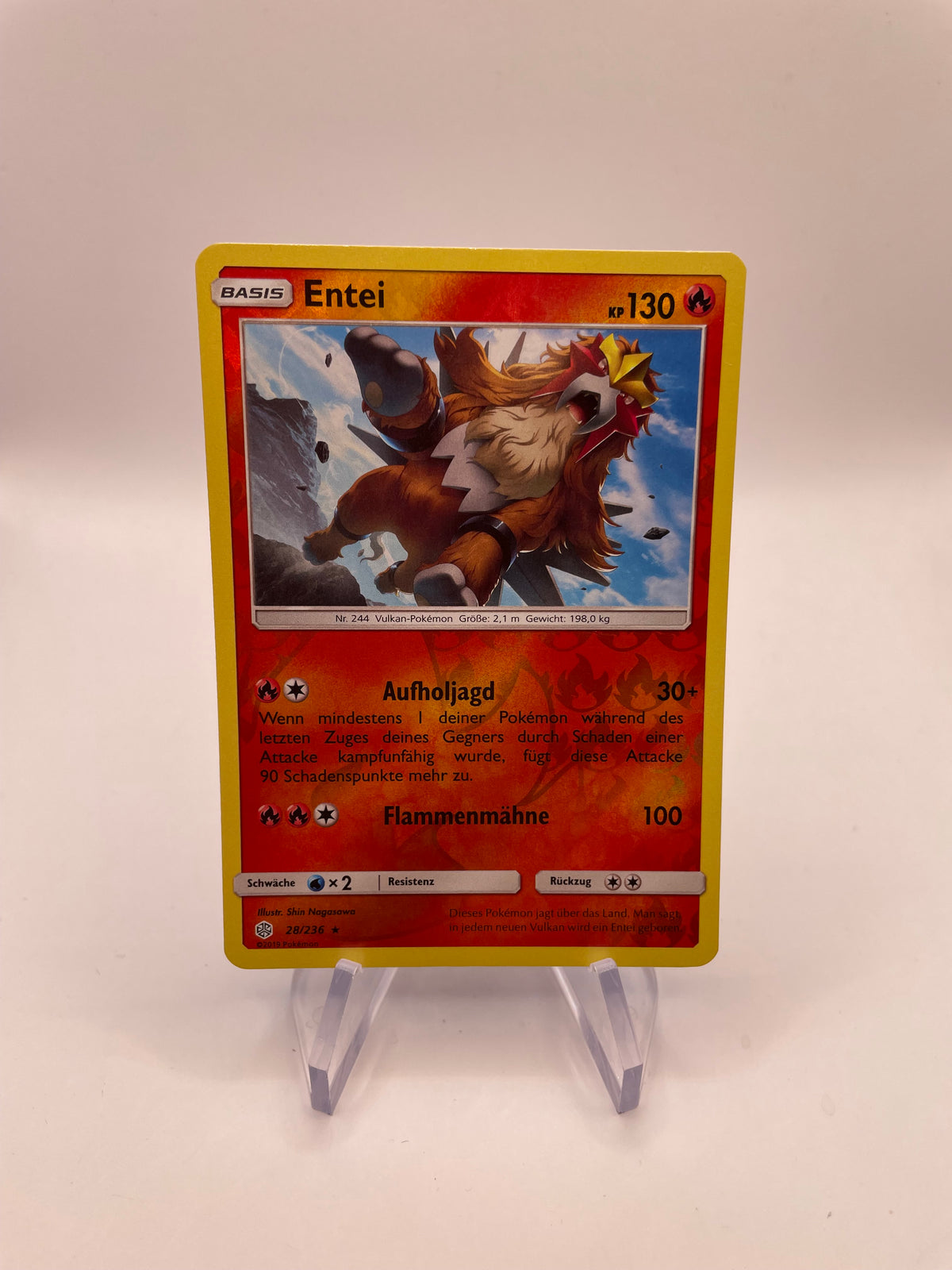 Pokémon Karte Reverse Entei 28/236