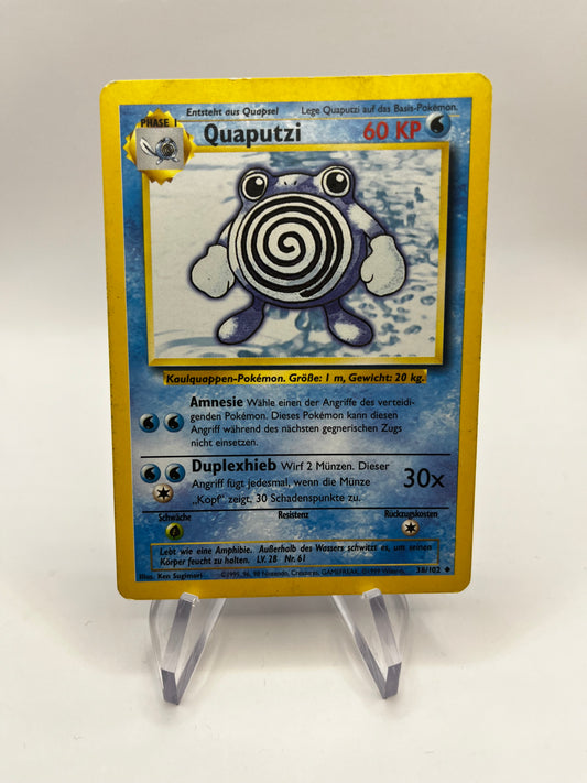 Pokemon Karte Quaputzi 38/102 Base-Set Deutsch