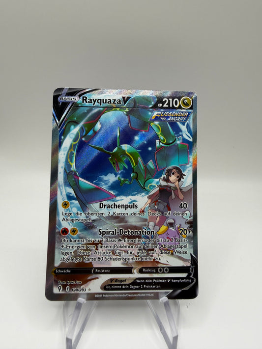 Pokemon Karte Alt Art Rayquaza 194/203 Deutsch
