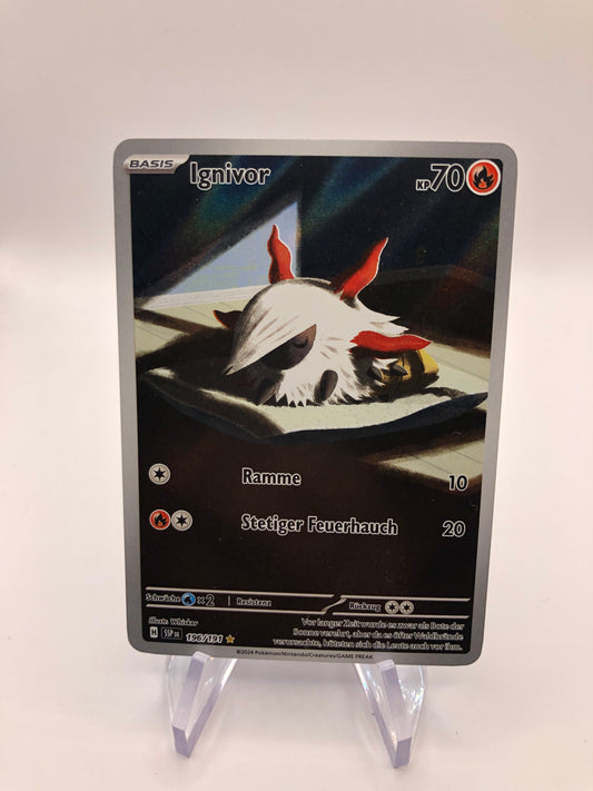 Pokemon Karte Art-Rare Ignivor 196/191 Deutsch