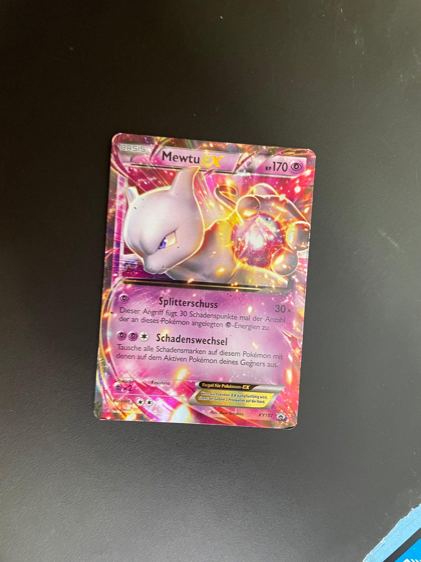 Pokemon Karte Ex Mewtu XY107 Deutsch