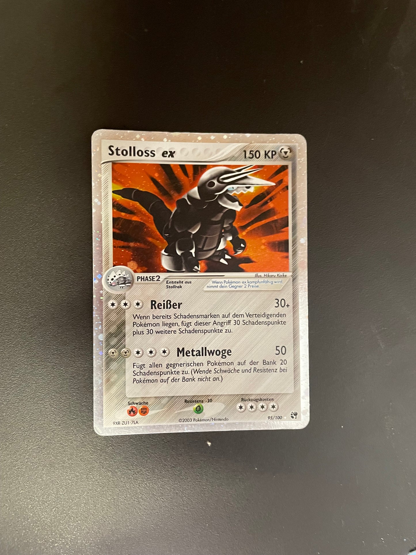 Pokemon Karte Ex Stolloss 95/100 Deutsch