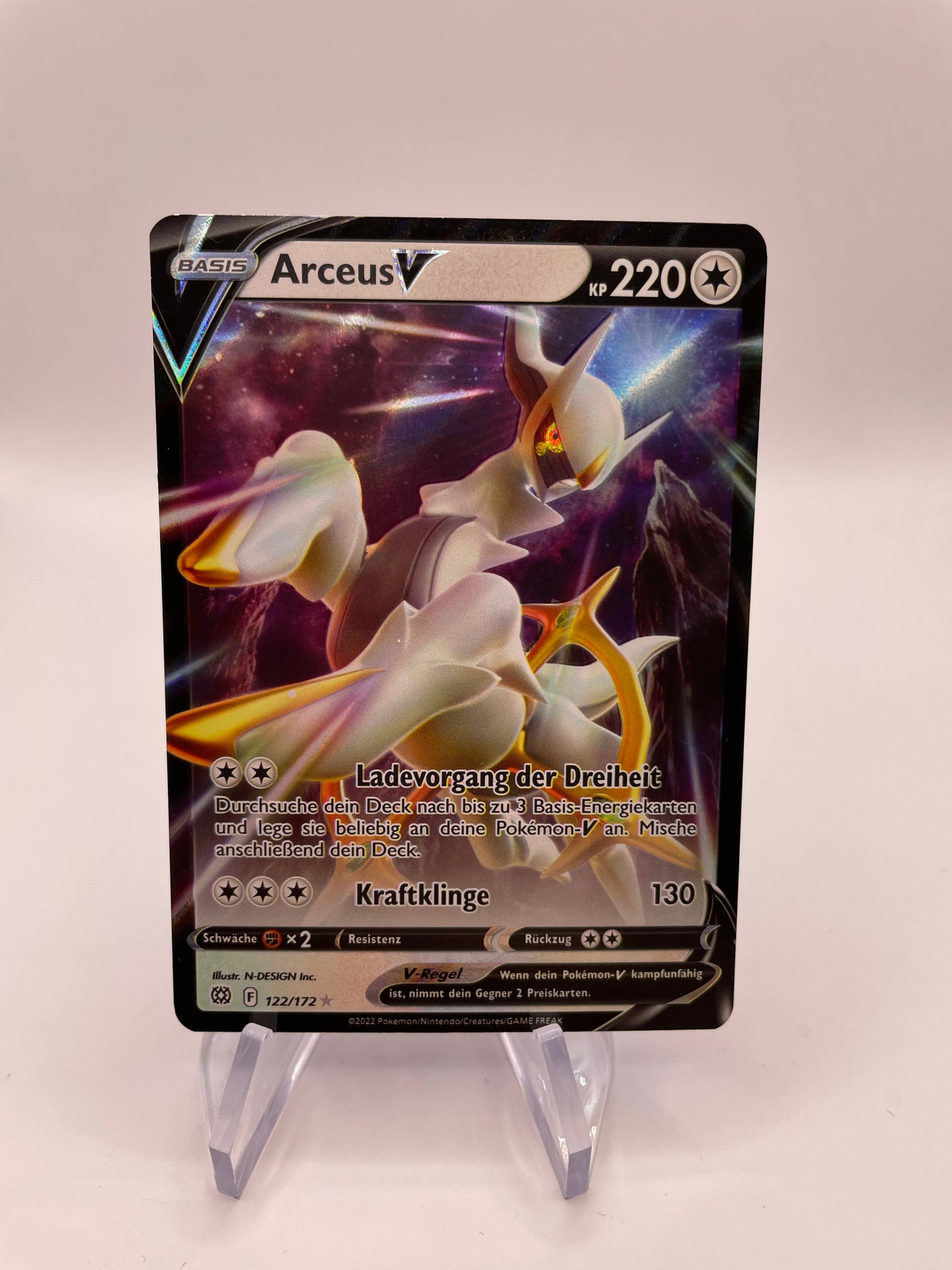 Pokémon Karte V Arceus 122/172 Deutsch