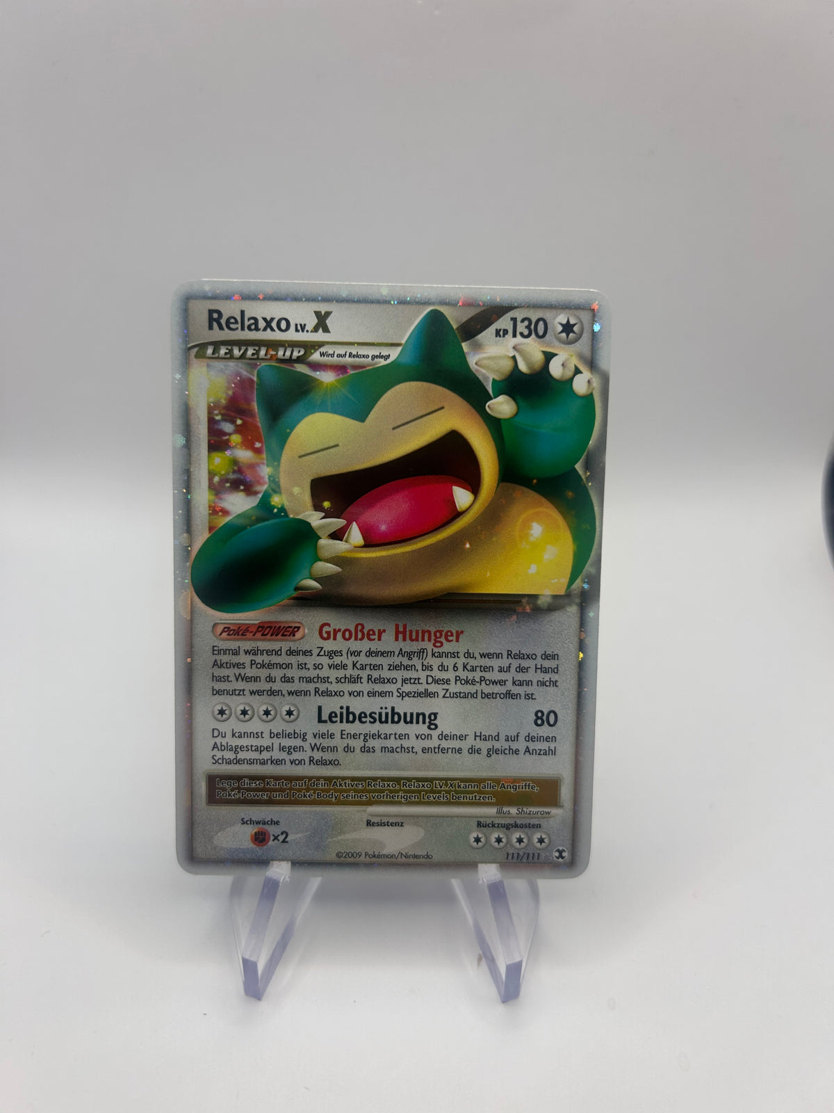 Pokemon Karte Lv.X Relaxo 111/111 Deutsch