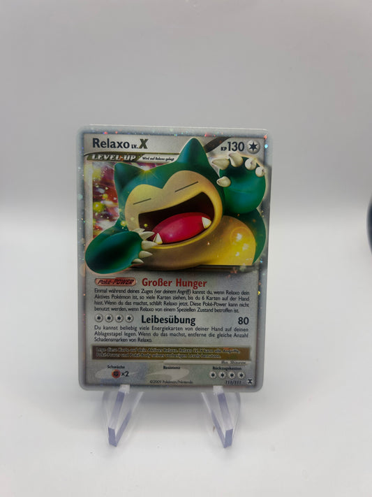 Pokemon Karte Lv.X Relaxo 111/111 Deutsch