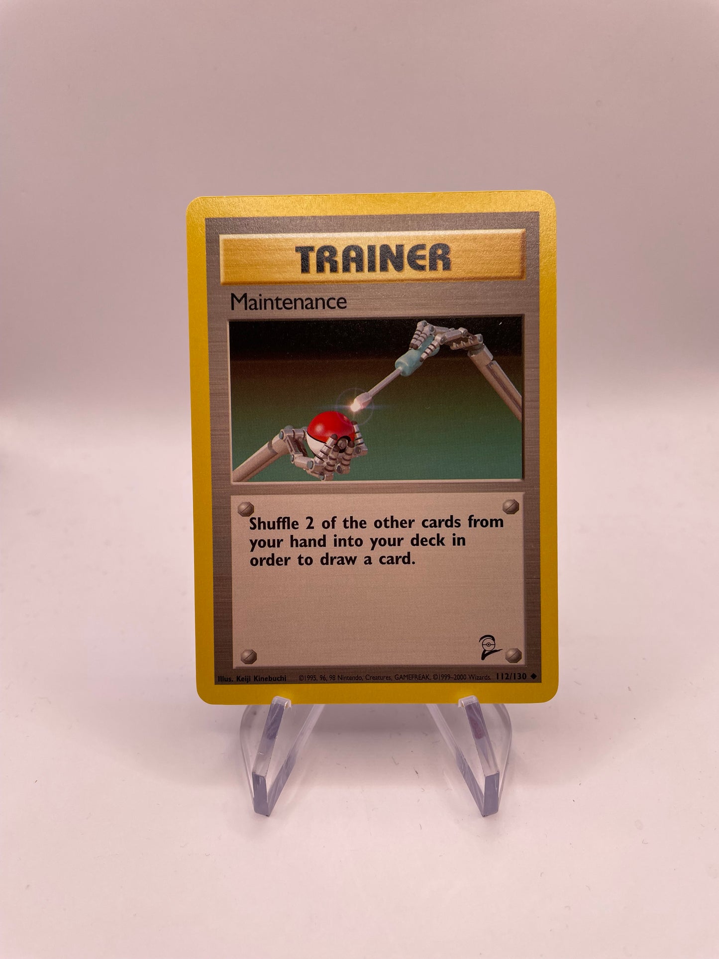 Pokemon Karte Base Set 2 Trainer Maintenance 112/130 Englisch
