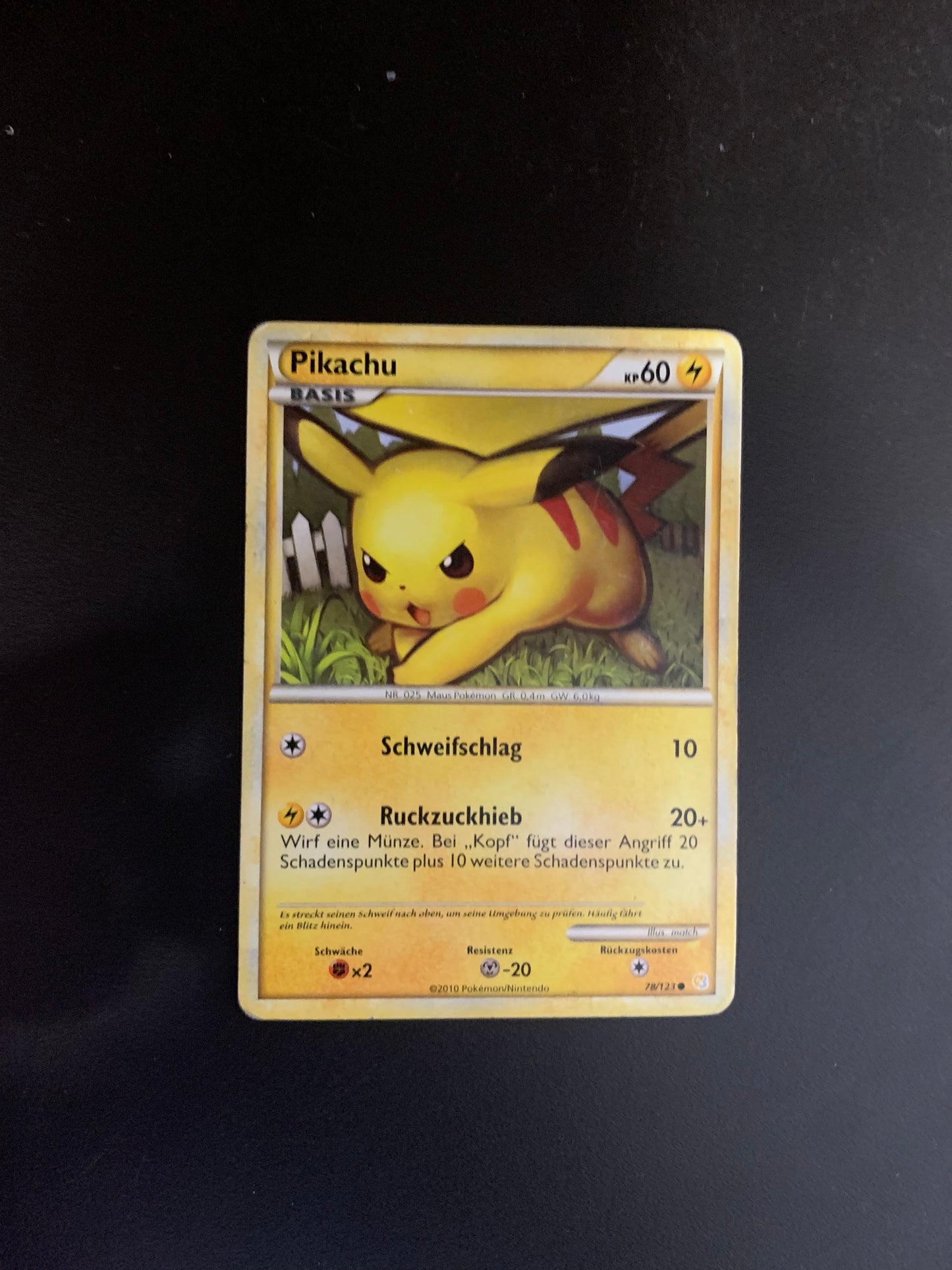 Pokemon Karte Pikachu 78/123 Deutsch