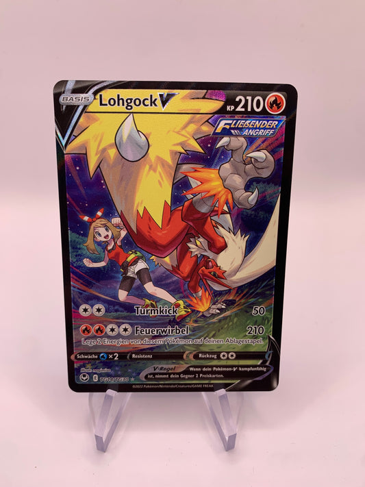 Pokemon Karte V Alt-Art Lohgock TG14/TG30 Deutsch