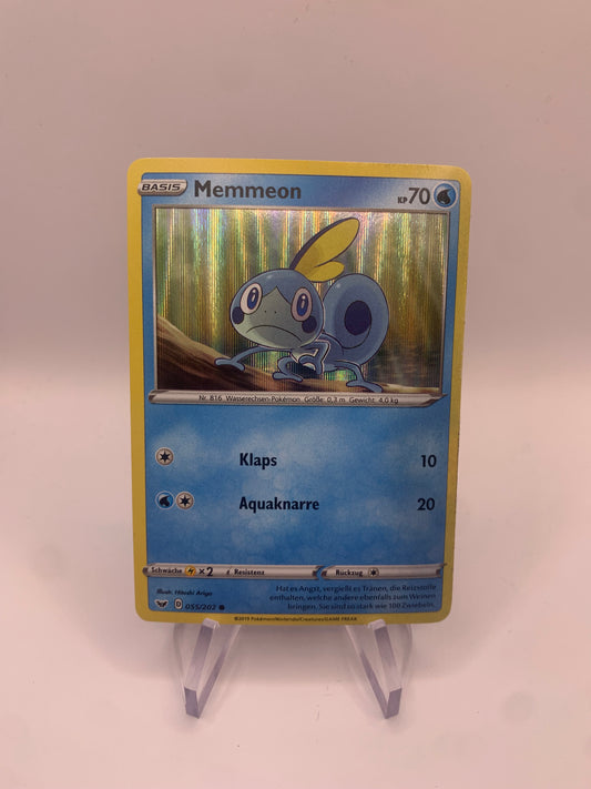 Pokemon Karte Holo Memmeon 55/202 Deutsch